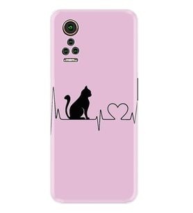General Mobile GM 21 Pro GM 22 Pro Plus Kılıf Desemli Silikon Pink Cat Heart 1303