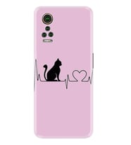 General Mobile GM 21 Pro GM 22 Pro Plus Kılıf Desemli Silikon Pink Cat Heart 1303