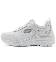 Skechers Fashion Fit Air Cooled Memory Foam Sneaker Hafızalı Taban Kadın Günlük Spor Ayakkabı Beyaz