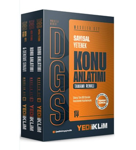 Yediiklim Dgs Sayısal Konu Anlatım Modüler Set 2027