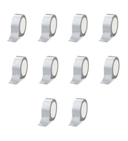 Omeyva Takviyeli Tamir Bandı - İzolasyon Onarım Çadır Bandı - Gri - 48 mm x 10 YRD - 10 Rulo