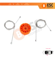 Peugeot 207 WA WC WK SW 2006–2015 5-Kapı 9221W9 İçin Elektrikli Ön Sol Cam Kriko Tamir Seti