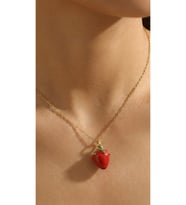Çilek Kolye 925 Ayar (Gold)