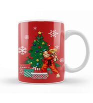 Ken Masters Around The Christmas Tree Street Fighter Kupa Bardak Porselen