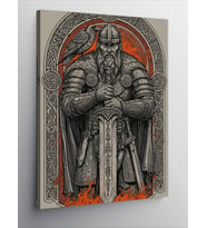 Kanvas Tablo Viking ve Antik Güç