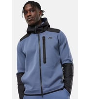 Nike Tech Fleece Full Zip Unisex Hoodie Kapüşonlu Sweatshirt Mavi