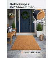 Pvc Tabanlı Kıl Koko Paspas - Kapı Önü Paspası - 60x120 Cm