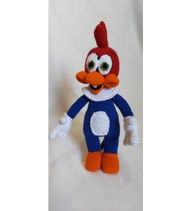 Ağaçkakan Woody Amigurumi Organik Oyuncak