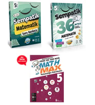5.Sınıf Sempatik Matematik Soru Bankası +36 Haftalık Kazanım Denemeleri (Hediyeli)