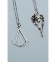 2'li Assassin’s Creed Anubis Ölüm Ve Ceza Tanrısı Gümüş Kaplama Kolye Seti