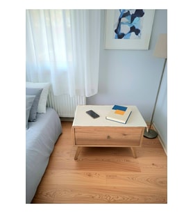 45x90 cm Ham Bez Komodin Örtüsü %100 Pamuklu Yatak Odası Komodin Örtüsü Pamuklu Doğal Kumaş 2'li Set