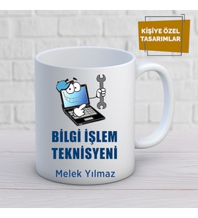 Bilgi işlem teknisyeni özel tasarım kupa bardak