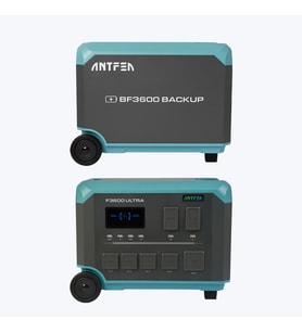 ANTFEA F3600 Ultra Taşınabilir Güç Kaynağı + BF3600 Backup Yedek Batarya [ 3.6 kW / 7.6 kWh ]