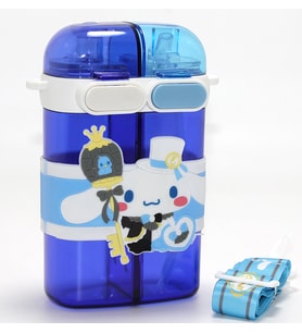 Periboia Cinnamoroll Figürlü Çift Bölmeli Pipetli Suluk (Çok Renkli)