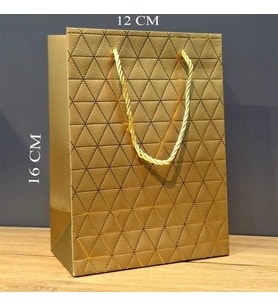 Dodes Mini Boy Gold Karton Hediye Çantası