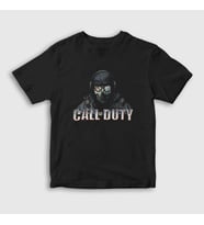 Presmono Unisex Çocuk Siyah Soldier Call Of Duty T-Shirt 27430tt