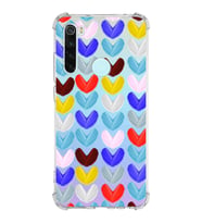 PrintiFy Xiaomi Redmi Note 8 Uyumlu Water Color 1 Baskılı Şeffaf Köşe Korumalı Antişok Kılıf