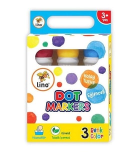 LINO LN-603 YIKANABİLİR DOT MARKER 3 RENK