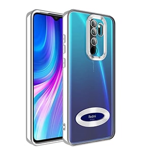 Coverzone Xiaomi Redmi Note 8 Pro ile uyumlu K?l?f Kamera Korumal? Logo G�steren Parlak renk kenar �izgileri ile ??k bir tasar?m Colored Z-Omega Kapak G�m�?