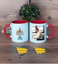 Bilgisayar Öğretmeni Kupa Bardak Kırmızı Fotoğraflı Öğretmenler Günü Hediyesi