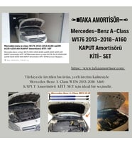 Mercedes-benz a-class W176 2013-2018-A160 aa200 A220 A250 A45 KAPUT Amortisörü KİTİ- SET (Siyah)