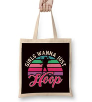 Girls Wanna Just Hula Hoop Hooper Hooping Fitness Sports Bez Çanta Uzun Saplı