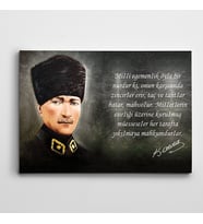 Atatürk Milli Egemenlik Kanvas Tablo