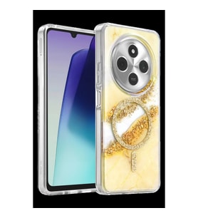 Northcity Onegif Xiaomi Redmi 14c Lotus Simli Magsafe Kapak - Gümüş