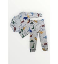 3 Düğmeli Dinazor Figürlü Pijama Takımı