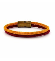 BORDO HARDAL İKİ SIRA MANYETİK KLİPS ERKEK BİLEKLİK M014P