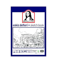 Eskiz Defteri A-5 Dokulu Kağıt Kara Kalem Çalışma Defteri 50 Yaprak 120 gr 14,8x21 cm 1 Adet Südor