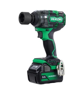 Hikoki WR18DH-5.0 18V/5.0Ah 345Nm 1/2" Çift Akülü Kömürsüz Şarjlı Darbeli Somun Sıkma (Yeşil)