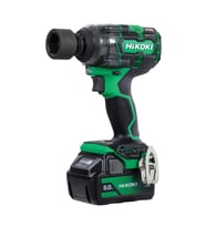 Hikoki WR18DH-5.0 18V/5.0Ah 345Nm 1/2" Çift Akülü Kömürsüz Şarjlı Darbeli Somun Sıkma (Yeşil)