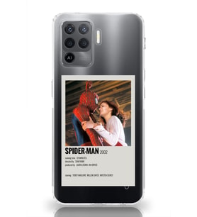 Oppo Reno 5 Lite Uyumlu Spider Man Minimalist Poster Desenli Şeffaf Telefon Kılıfı
