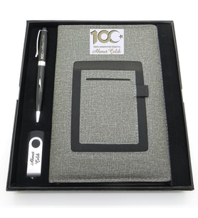 Yüzüncü Yıl (100. Yıl) Özel Set - Kalem + Kanguru Defter Usb Bellek Set - İsme Özel (Karışık)