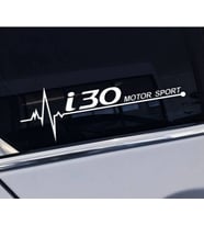 i30 Yan Cam Sticker Oto Kapı Çıkartma Tuning oto 20 cm x 7 cm yazı 218