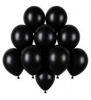 Siyah Renk Lateks Pastel Balon (13 cm) - 10 Adet