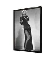 Marilyn MonroeSiyah Kıyafetiyle Çerçeveli Mdf Tablo