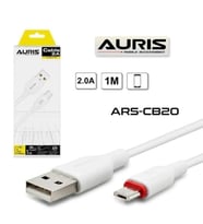Auris Micro USB Şarj ve Data Kablosu 2.0A 1 Metre Hızlı Şarj Veri Aktarım Kablosu Android Uyumlu