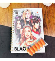 Bts Girl Tasarımlı Konuşan Ajanda ve Havuç Fosforlu Kalem Seti