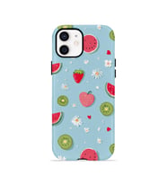 iPhone 11 Vorian Çift Katmanlı MagSafe Kılıf Fruit Confetti Sky
