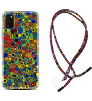 Samsung M21 M22 M23 M30 M31S M32 Kılıf Boyun Asklı Rasta Silikon Nazar Boncukları 1746