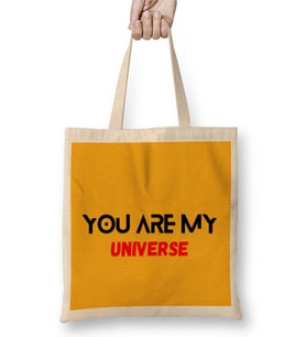 YOU ARE MY UNIVERSE Bts Army Gift Bez Çanta Uzun Saplı