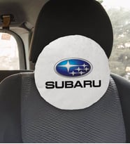 BK Gift Subaru Tasarımlı Yuvarlak Araç Koltuk Yastığı-1