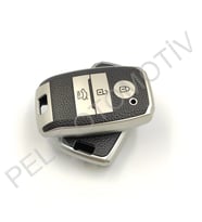 Kia Rio Kumanda Anahtar Kılıfı Süperlüx Gümüş