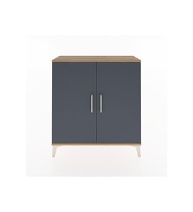 Arges Şifonyer 2 Kapaklı 88x30x96 Çam-Antrasit