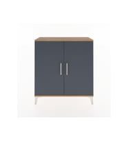 Arges Şifonyer 2 Kapaklı 88x30x96 Çam-Antrasit