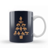 Gingerbread Man Yoga Christmas Kupa Bardak Porselen