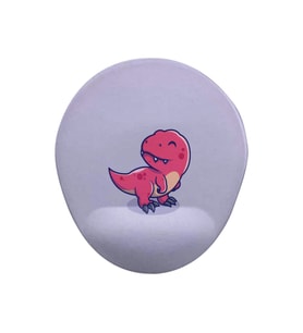 Sevimli Dinazor Oval Bilek Destekli Mouse Pad