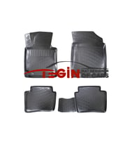 Hyundai Elantra 2012 3D Havuzlu Paspas Siyah (Karışık)